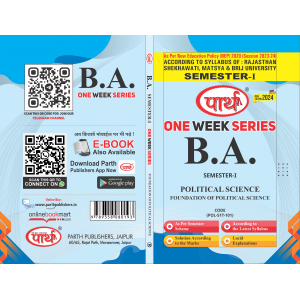 BA SEMESTER-I Political Science- Foundation of Political Science O/W (RU)