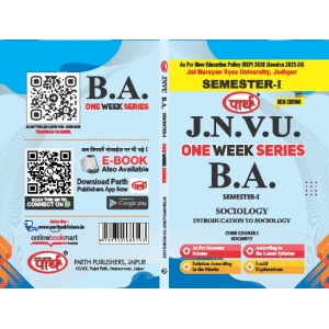 BA SEMESTER-I Sociology - Introduction to Sociology One week series -JNVU JODHPUR