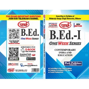 B.ED. 1ST YEAR - Contemporary India &Education (Q&A) One Week Series - MGSU University