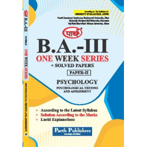 BA-PART-3 Psychology -Psychology Measuremant & Testing (Q&A) One Week Series -Rajasthan University	